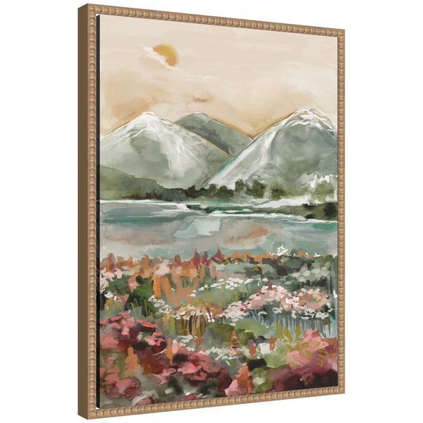Kate & Laurel Sylvie Neutral Landscape 03 Framed Canvas By Annie Quigley