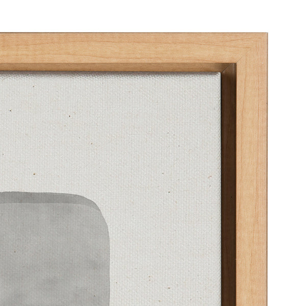 Kate & Laurel Sylvie Neutral Mod Abstraction Black And White Framed Canvas By Amy Lighthall