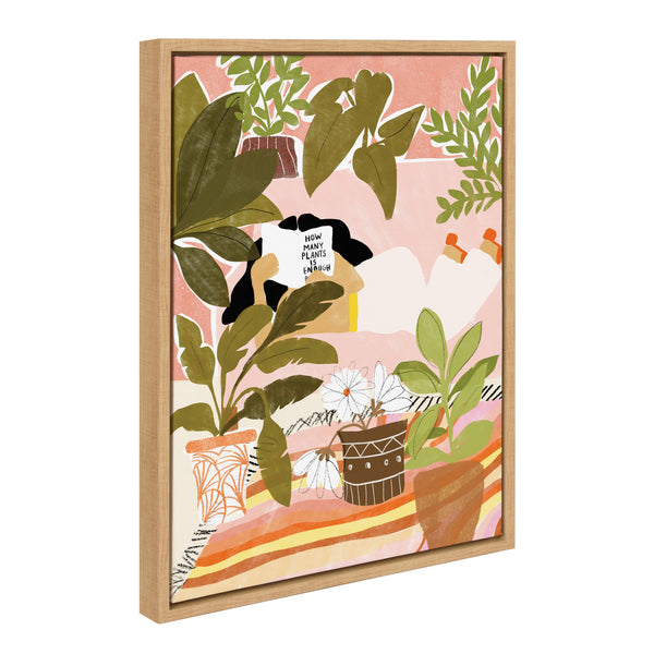 Kate & Laurel Sylvie Never Enough Plants Framed Canvas By Alja Horvat