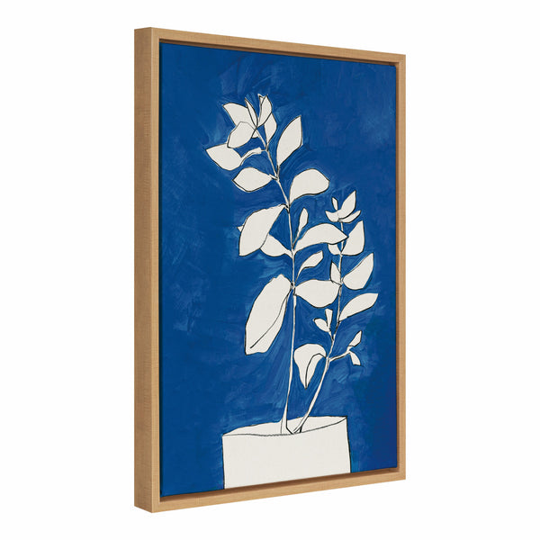 Kate & Laurel Sylvie Night Blooms Framed Canvas By Teju Reval