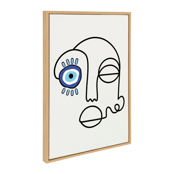 Kate & Laurel Sylvie No Evil Allowed Framed Canvas By Shatha Al Dafai