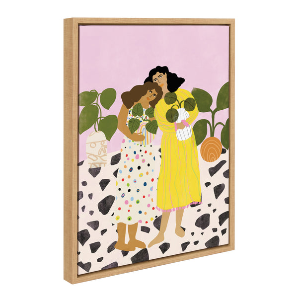 Kate & Laurel Sylvie No Thanks We Have Plants Framed Canvas By Alja Horvat