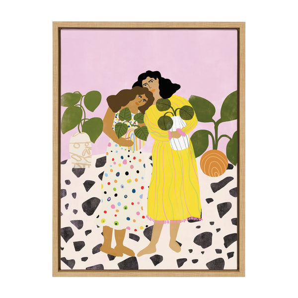 kate & laurel Sylvie No Thanks We Have Plants Framed Canvas by Alja Horvat