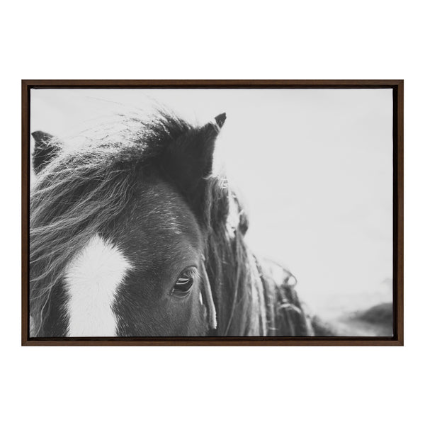 Kate & Laurel Sylvie Noble BW Framed Canvas By Alicia Abla