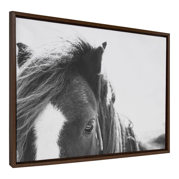 Kate & Laurel Sylvie Noble BW Framed Canvas By Alicia Abla
