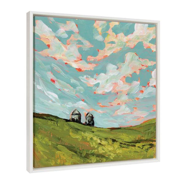 Kate & Laurel Sylvie North Dakota Framed Canvas By Emily Kenney