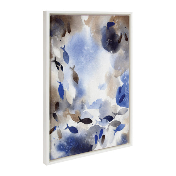 Kate & Laurel Sylvie Obstacles Adventure And Nourish Framed Canvas Art Set By Janet Meinke-Lau