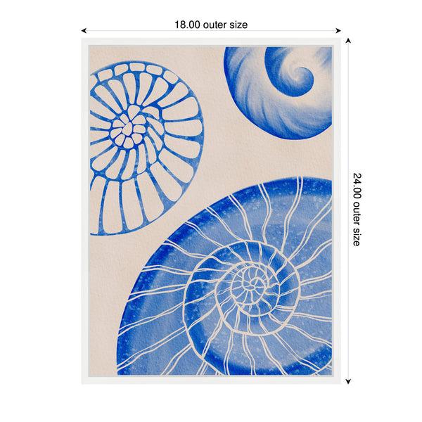 Kate & Laurel Sylvie Ocean Charms L Framed Canvas By Nikita Jariwala