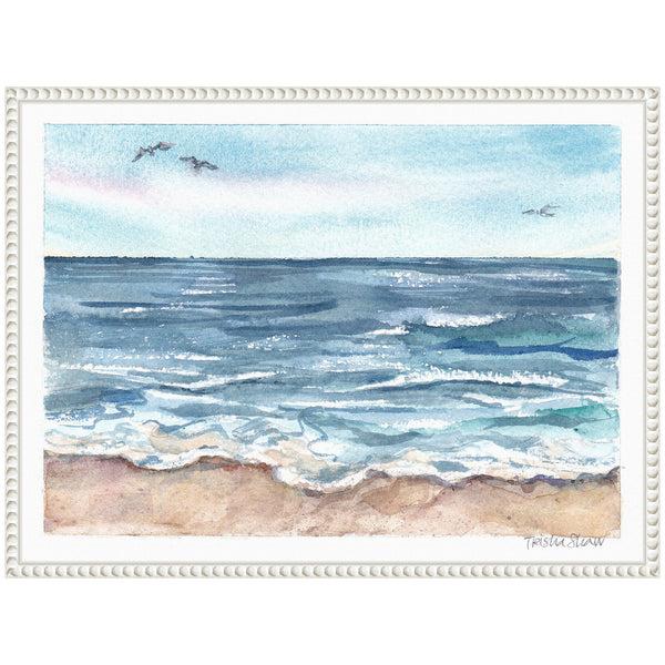 Kate & Laurel Sylvie Ocean Seascape Framed Canvas By Patricia Shaw