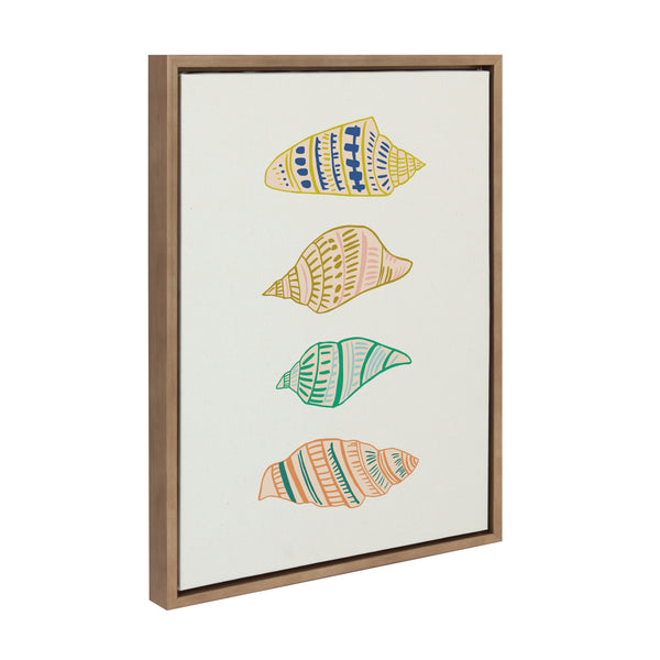 Kate & Laurel Sylvie Ocean Treasures Framed Canvas By Alicia Schultz