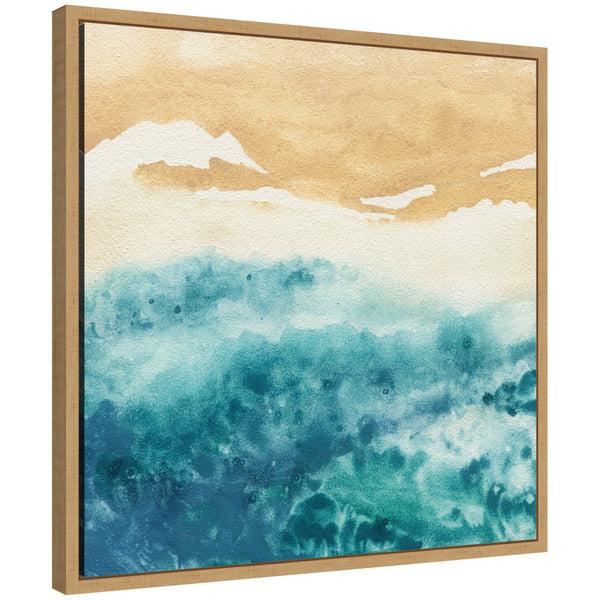 kate & laurel Sylvie On Warm Sand Framed Canvas by Janet Meinke-Lau