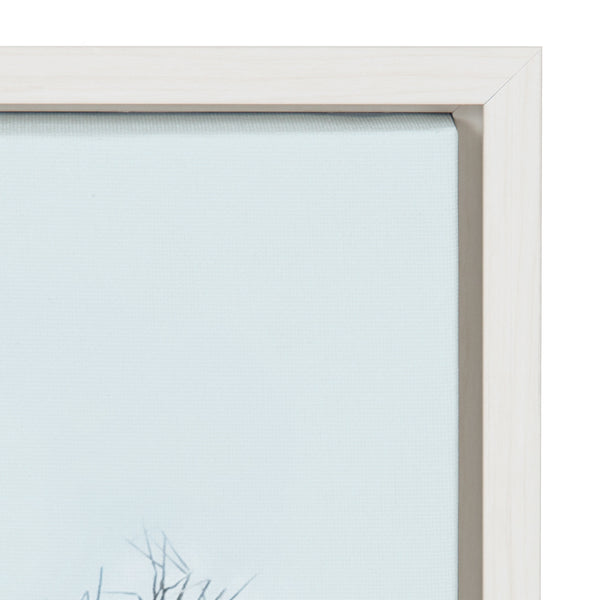 Kate & Laurel Sylvie One Coconut Palm Tree Framed Canvas By The Creative Bunch Studio