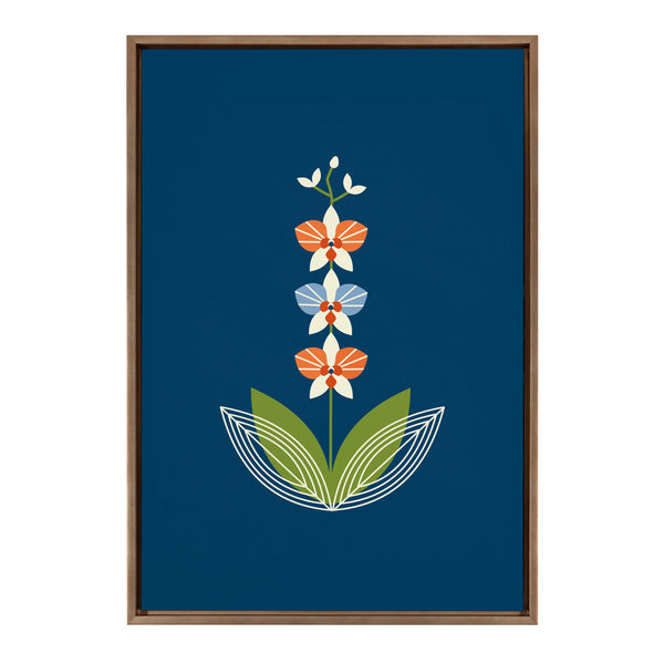 kate & laurel Sylvie Orchid Framed Canvas by Amber Leaders Designs