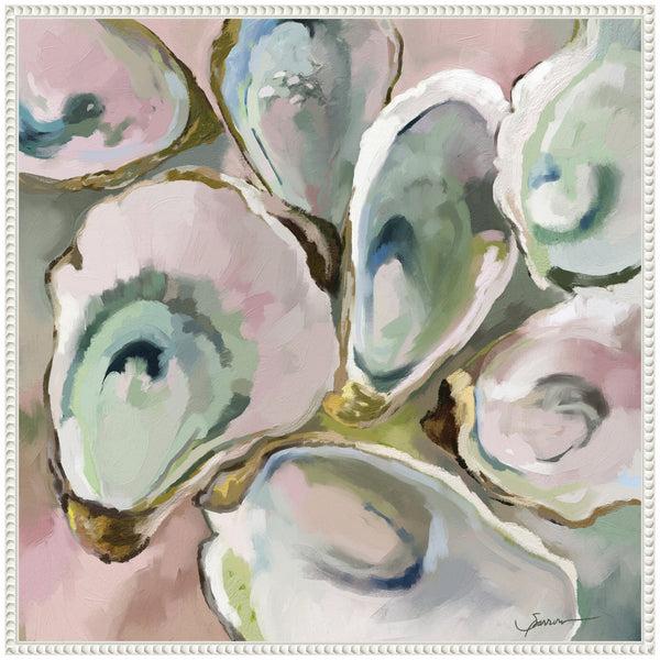 Kate & Laurel Sylvie Oyster Roast 2 Framed Canvas By Mary Sparrow