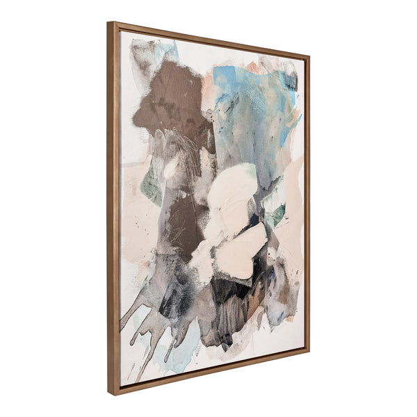 Kate & Laurel Sylvie Painted Flow I Framed Canvas By Amy Lighthall