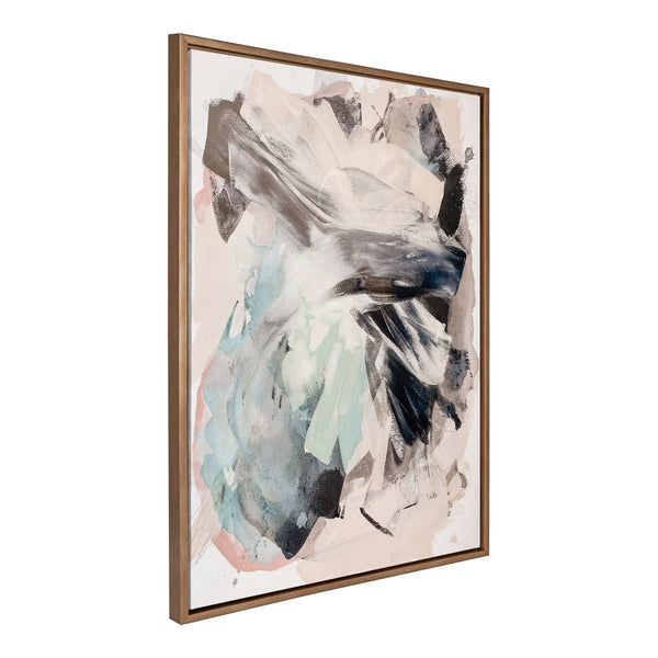Kate & Laurel Sylvie Painted Flow II Framed Canvas By Amy Lighthall