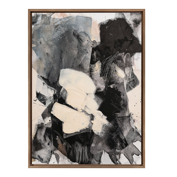 Kate & Laurel Sylvie Painted Flow III Framed Canvas By Amy Lighthall