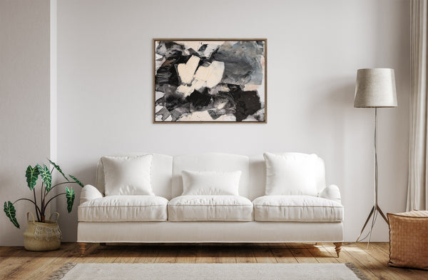 Kate & Laurel Sylvie Painted Flow III Framed Canvas By Amy Lighthall