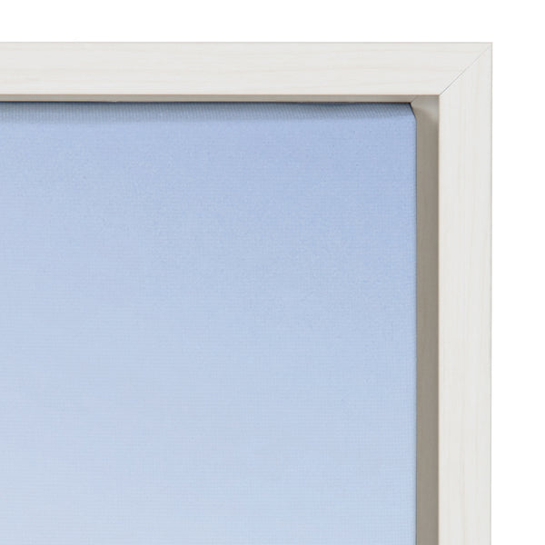Kate & Laurel Sylvie Pale Blue Sea Framed Canvas By The Creative Bunch Studio
