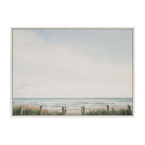 Kate & Laurel Sylvie Pale Sky Framed Canvas By Emiko And Mark Franzen Of F2Images