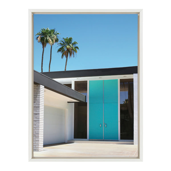 Kate & Laurel Sylvie Palm Springs King Framed Canvas By Rachel Bolgov