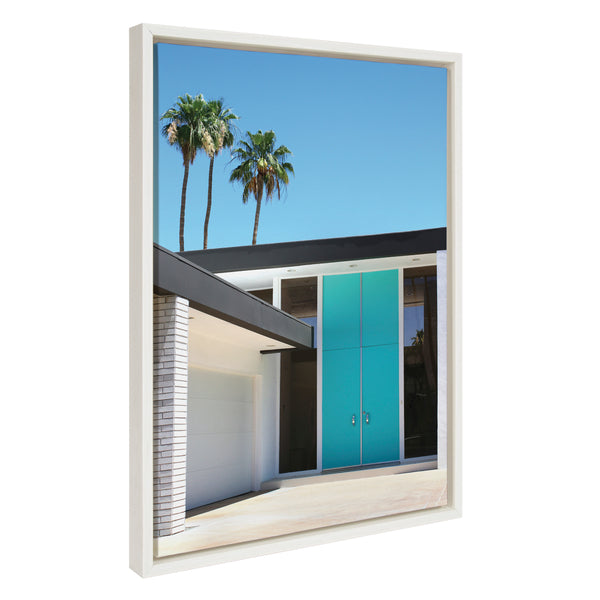 kate & laurel Sylvie Palm Springs King Framed Canvas by Rachel Bolgov