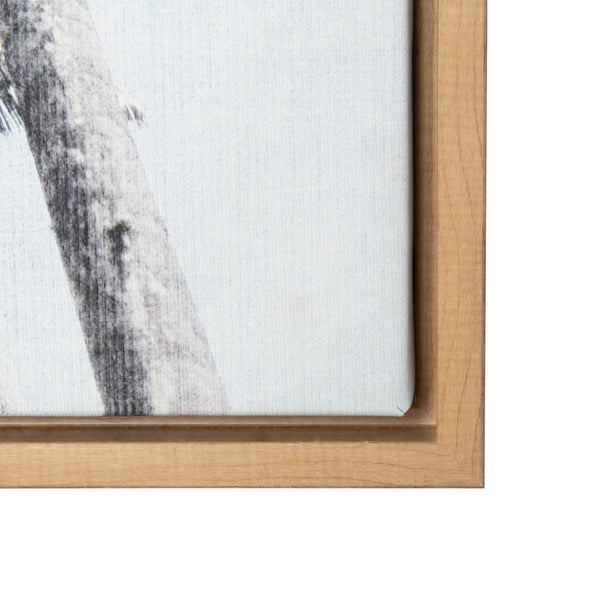 Kate & Laurel Sylvie Palm Tree Row Framed Canvas By Simon Te Tai