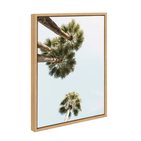 Kate & Laurel Sylvie Palm Trees Above Framed Canvas By Shawn St. Peter