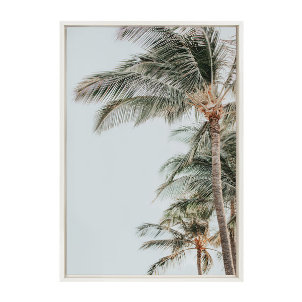 kate & laurel Sylvie Palm Trees Framed Canvas by Alicia Abla