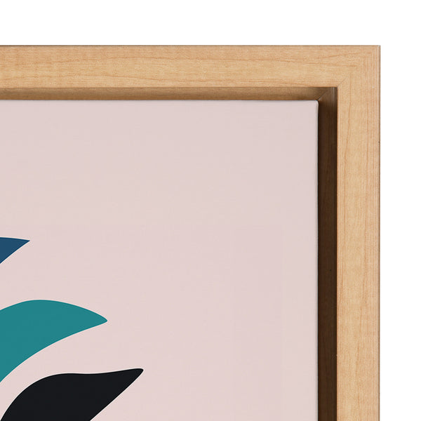 Kate & Laurel Sylvie Parakeet Framed Canvas By Rachel Lee Of My Dream Wall