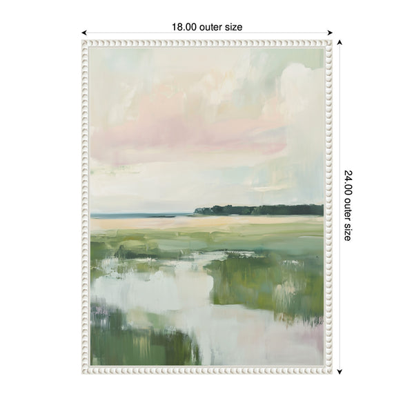 Kate & Laurel Sylvie Pastel Horizon I Framed Canvas By Amy Lighthall