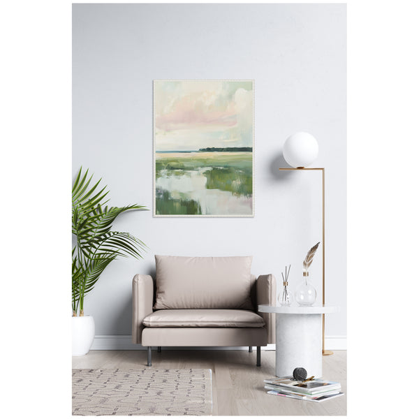 Kate & Laurel Sylvie Pastel Horizon I Framed Canvas By Amy Lighthall