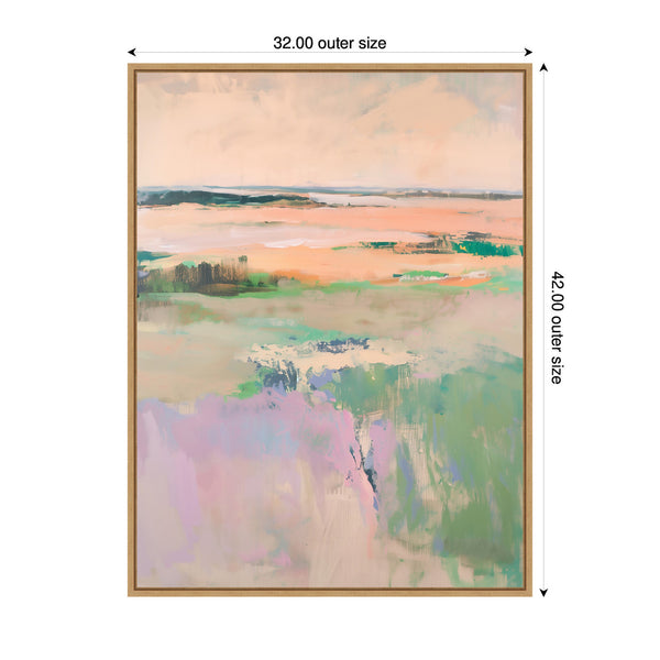 Kate & Laurel Sylvie Pastel Horizon II Framed Canvas By Amy Lighthall