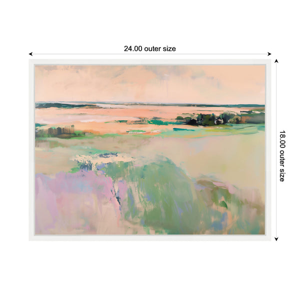 Kate & Laurel Sylvie Pastel Horizon III Framed Canvas By Amy Lighthall