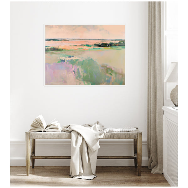 Kate & Laurel Sylvie Pastel Horizon III Framed Canvas By Amy Lighthall