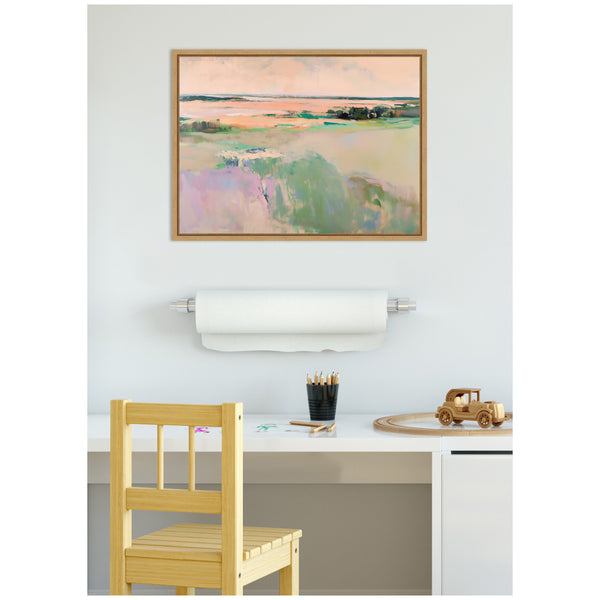 Kate & Laurel Sylvie Pastel Horizon III Framed Canvas By Amy Lighthall