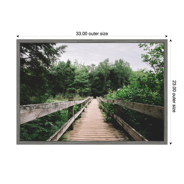 Kate & Laurel Sylvie Pathway To The Forest Landscape Framed Canvas By Patricia Hasz Of Patricia Rae Photography
