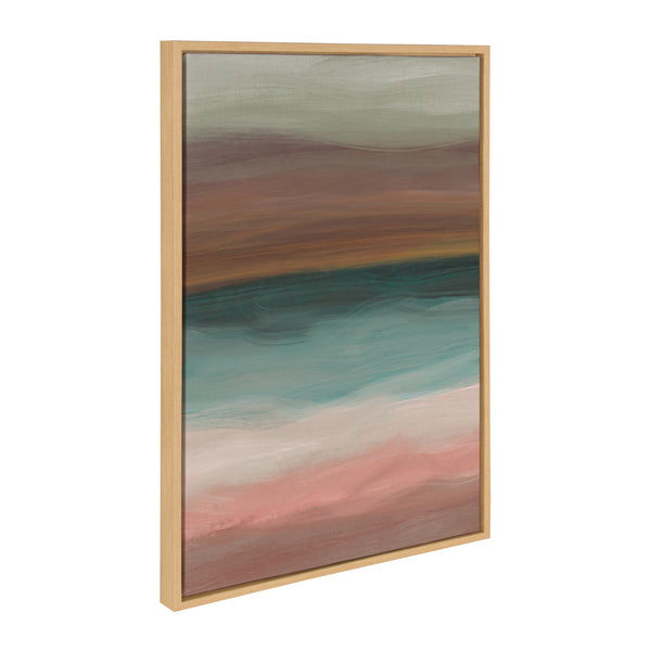 Kate & Laurel Sylvie Peace Framed Canvas By Oris Eddu