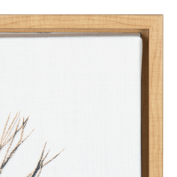 Kate & Laurel Sylvie Peacock Feather Framed Canvas By Simon Te Of Tai Prints