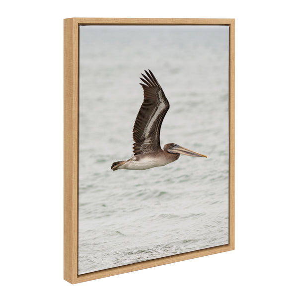 Kate & Laurel Sylvie Pelican No 1 Framed Canvas By Crystal Lynn Collins
