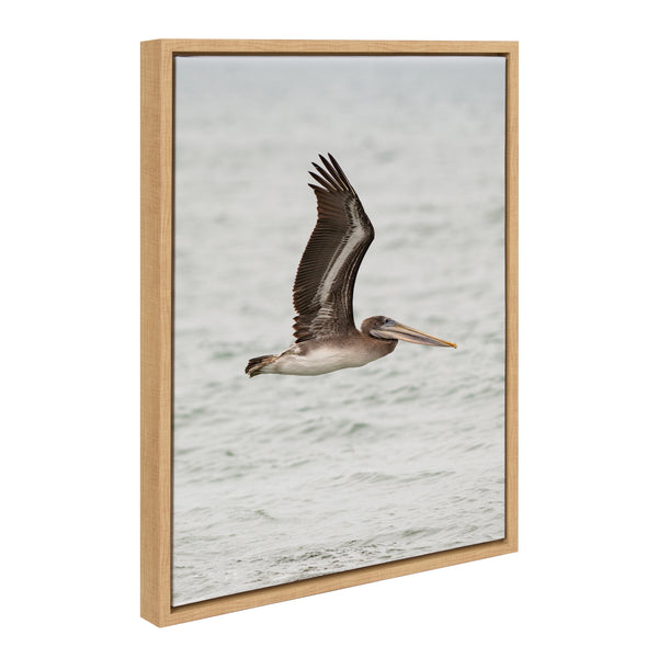 kate & laurel Sylvie Pelican No 1 Framed Canvas by Crystal Lynn Collins