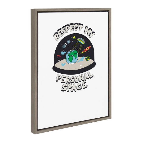 Kate & Laurel Sylvie Personal Space Framed Canvas By The Creative Bunch Studio
