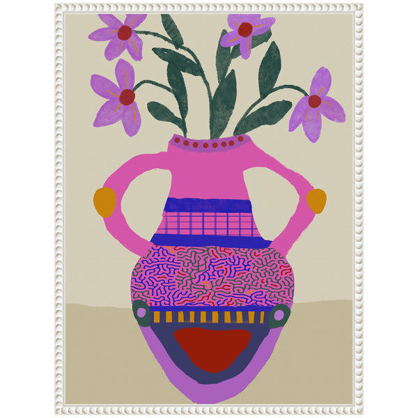 Kate & Laurel Sylvie Petals Of Passion Framed Canvas By Inkheart Designs