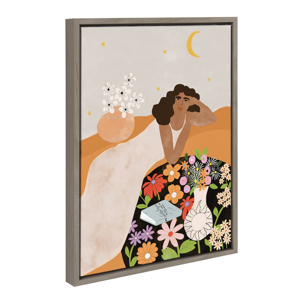 Kate & Laurel Sylvie Picnic Life Framed Canvas By Alja Horvat