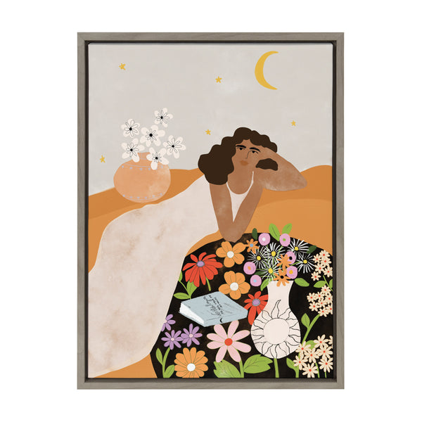 kate & laurel Sylvie Picnic Life Framed Canvas by Alja Horvat
