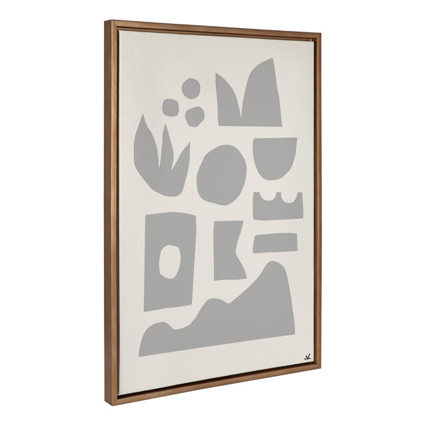 Kate & Laurel Sylvie Pieces Of The Coast Framed Canvas By Kelly Knaga