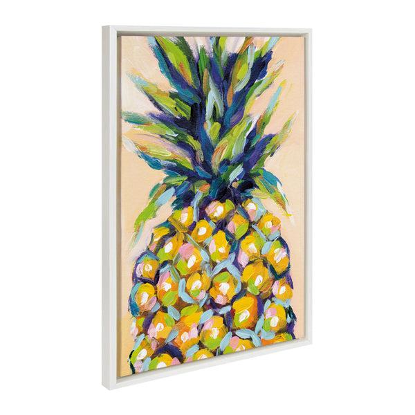 Kate & Laurel Sylvie Pineapple Study No 2 Apache Junction Sunset And Sunset Sea Turtle Framed Canvas Art Set By Rachel Christopoulos