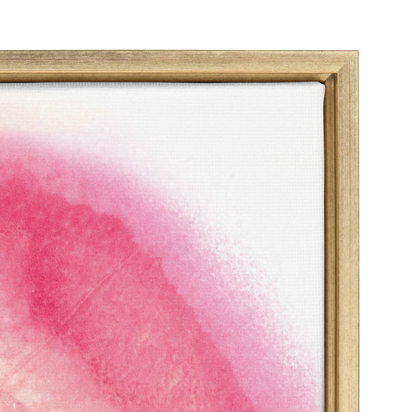 Kate & Laurel Sylvie Pink Golden Hour Framed Canvas By Mentoring Positives