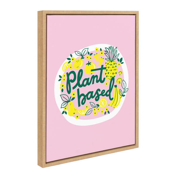 Kate & Laurel Sylvie Plant Based Framed Canvas By Maria Filar