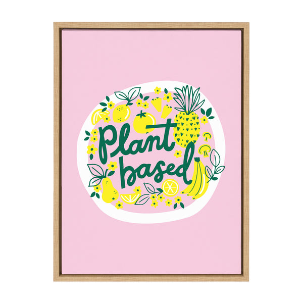 kate & laurel Sylvie Plant Based Framed Canvas by Maria Filar